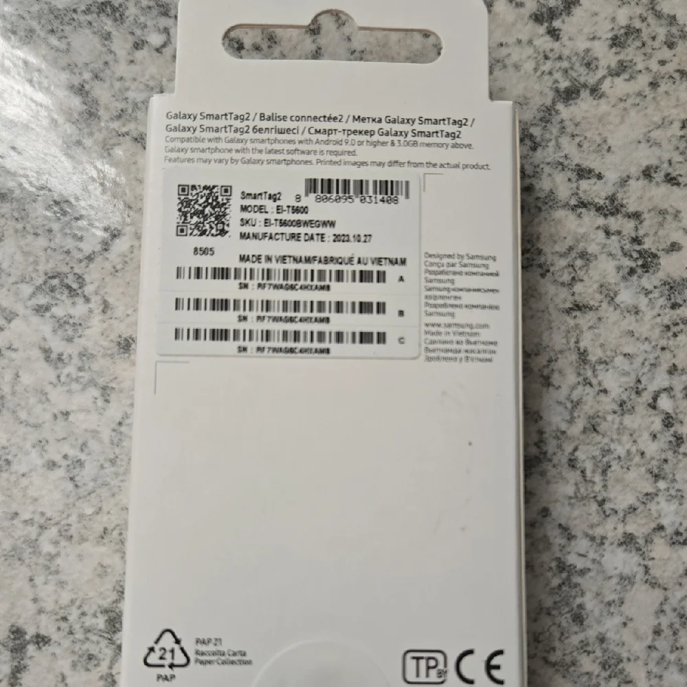Samsung Galaxy SmartTag2 White